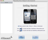 4Videosoft Mac iPhone 4 Manager for ePub screenshot